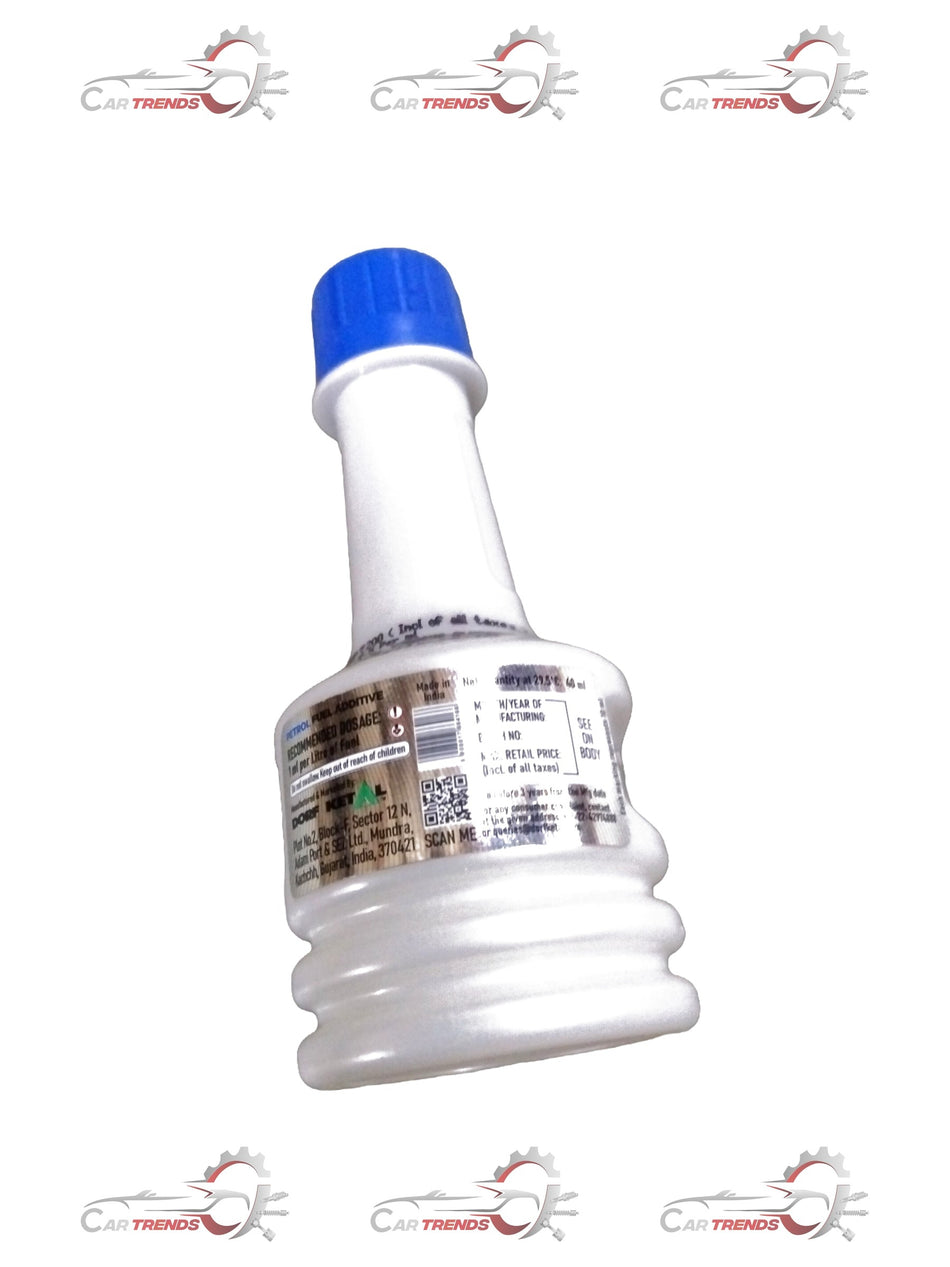 CarTrends petrol fuel additive bottle for Kwid, Triber, Duster; 40ml size, 120 pieces in package, shown in clear view.
