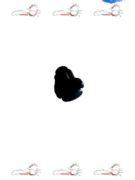 Maruti Suzuki side sill splash guard clip, automotive part for side protection, shown in black with mounting features.