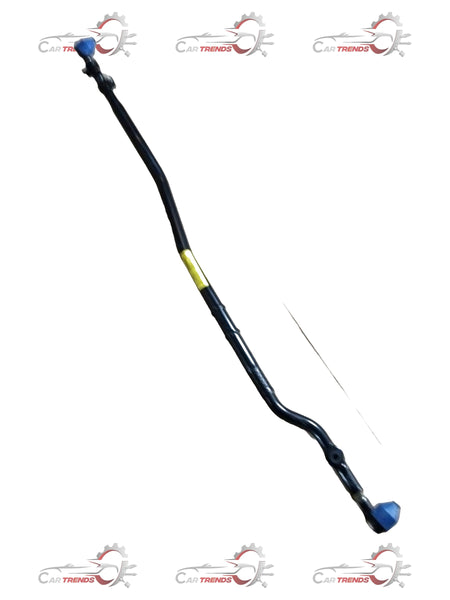 Mahindra Bolero tie rod assembly for master power steering, showing the metal component with connection points and protective coating.