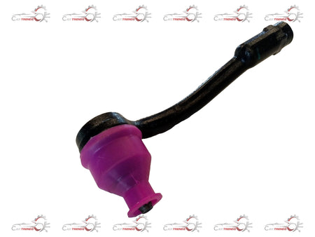 Hyundai i20 1st gen tie rod end part 568202K050, close-up view showing metal linkage and connection points.