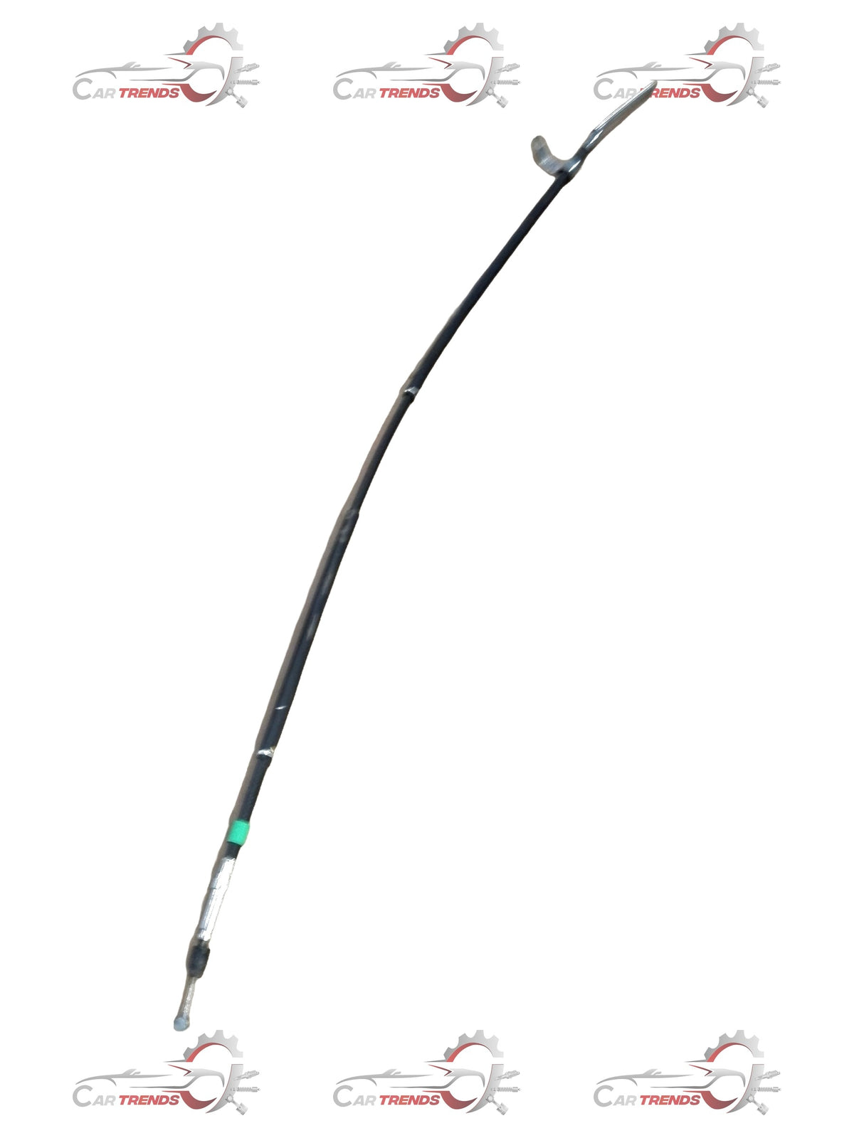 Mahindra Scorpio LH rear parking brake cable assembly, automotive part with metal and rubber components, close-up view.