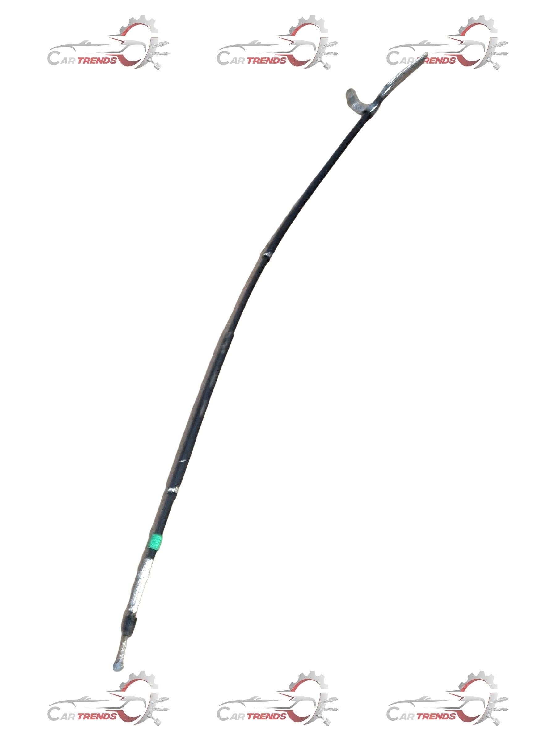 Mahindra Scorpio LH rear parking brake cable assembly, automotive part with metal and rubber components, close-up view.