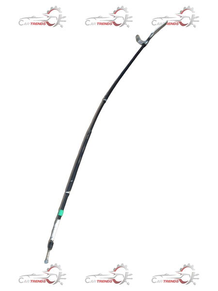 Mahindra Scorpio LH rear parking brake cable assembly, automotive part with metal and rubber components, close-up view.