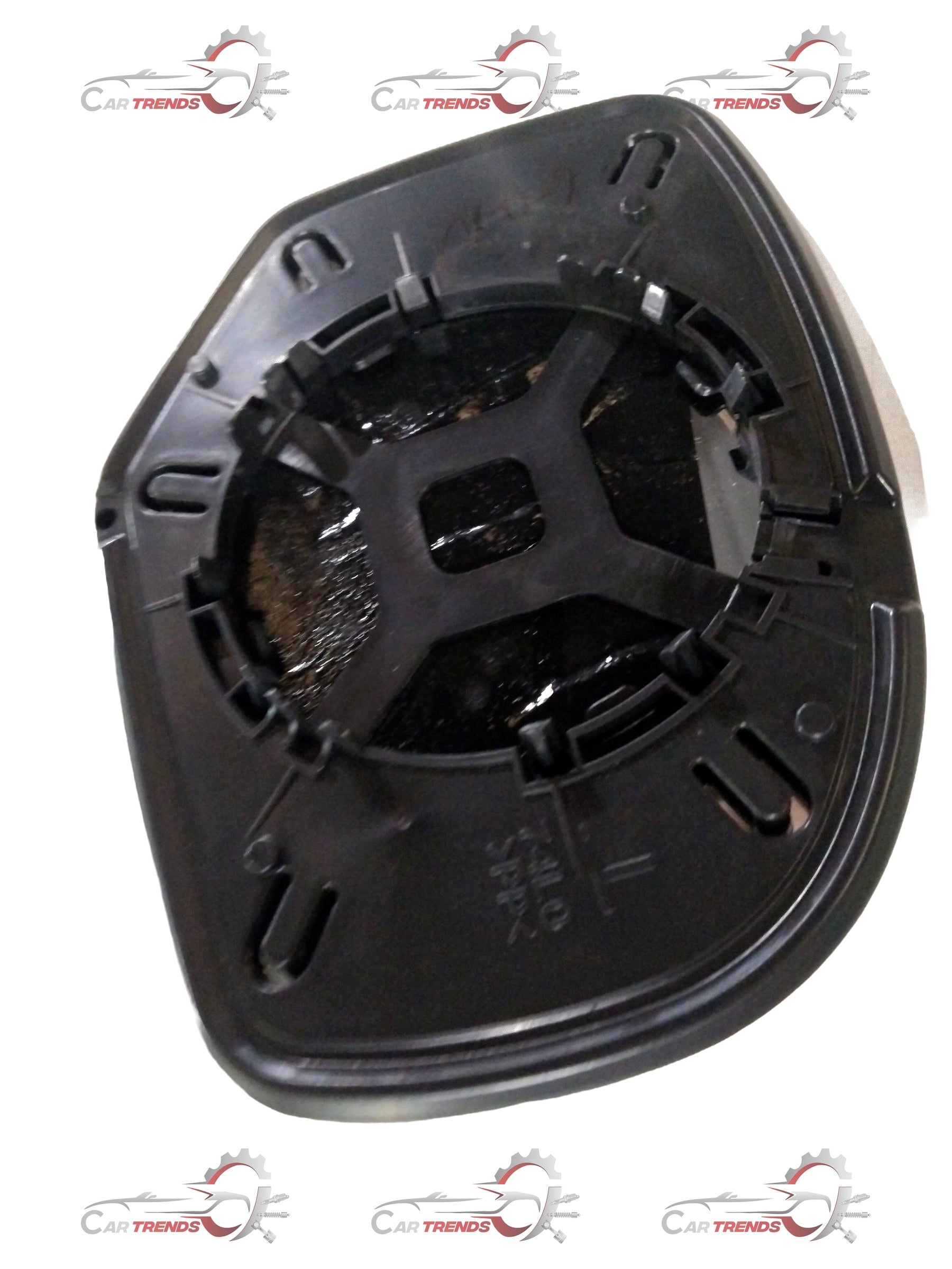 CarTrends Maruti Swift mirror tukdi, spare part, showing the small car side mirror component on a plain background.