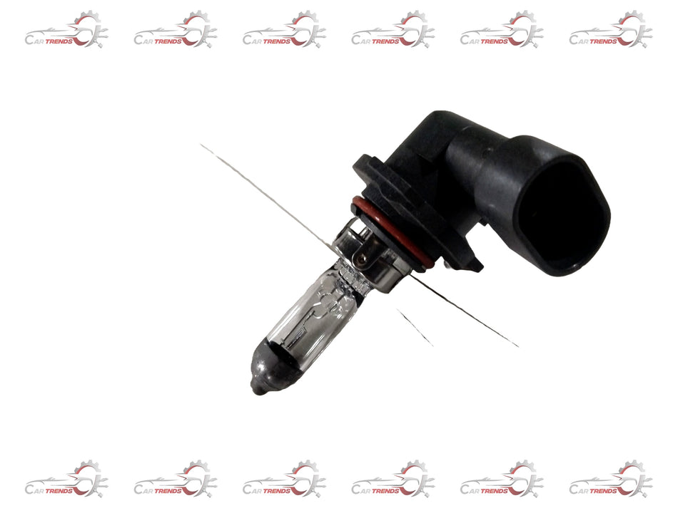 CarTrends 9005 halogen bulb 12V 55W for SWIFT, BALENO, CITY, CRETA; clear view of the bulb with filament and base.