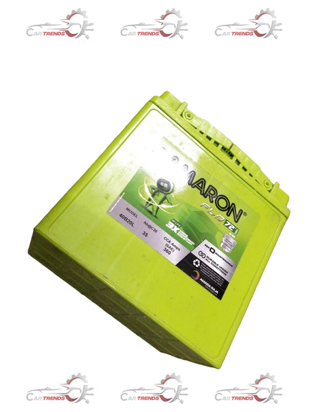 Honda Amaron FLO 42B20L battery, automotive car battery with buyback option, showcased in the image.