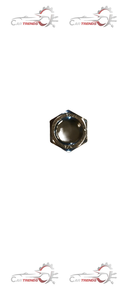 Maruti Suzuki NUT 08310M0012A, automotive part, close-up of the nut with branding and detailed threading visible.