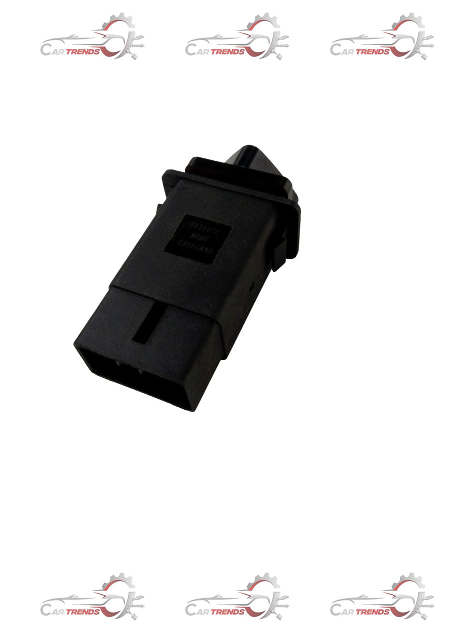 CarTrends Chevrolet Enjoy switch assembly hazard warning spare part with warning label and electrical connectors.