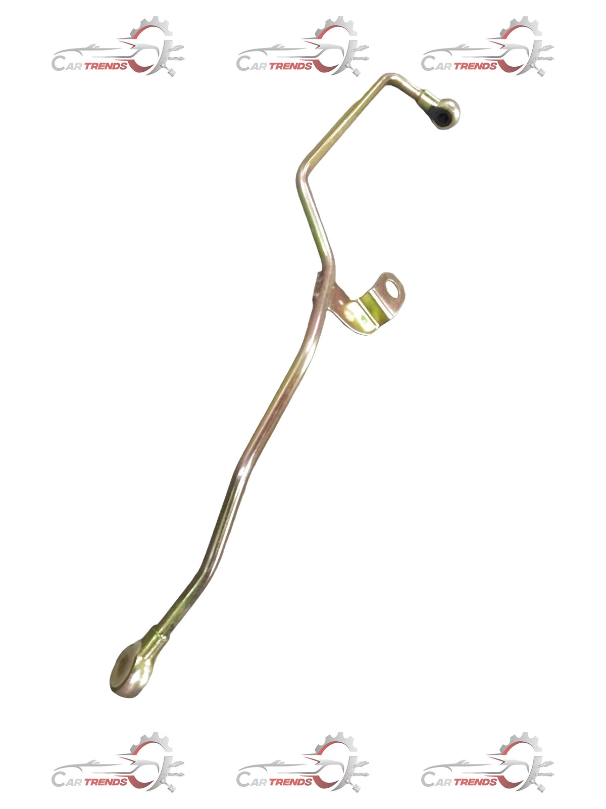 General Motors Turbocharger Feed Pipe for Chevrolet Tavera, close-up of the metal pipe with fittings and connectors.