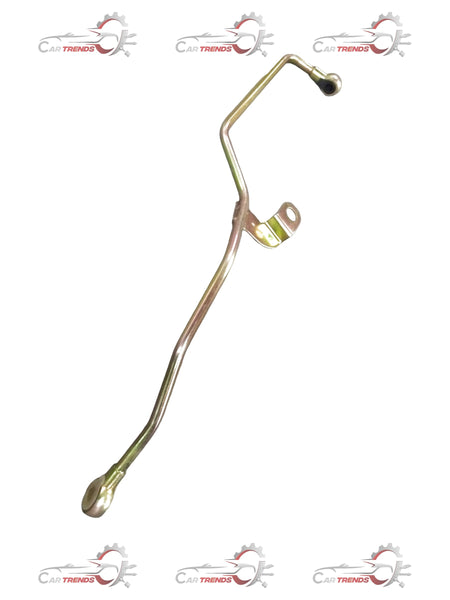 General Motors Turbocharger Feed Pipe for Chevrolet Tavera, close-up of the metal pipe with fittings and connectors.