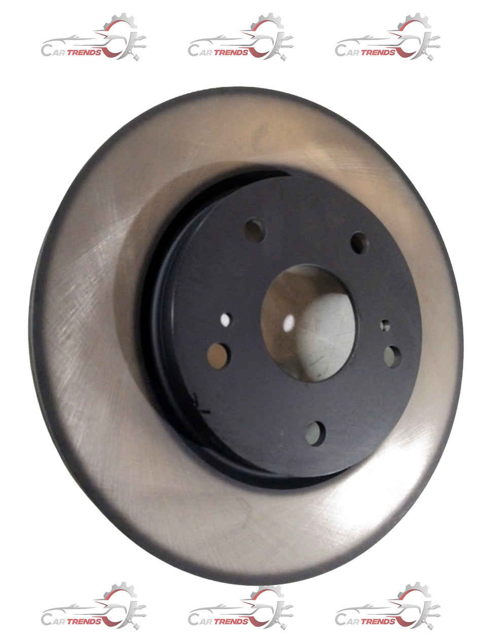 Front disc brake for Maruti Suzuki Swift, Dzire, Baleno, showing metal rotor and brake caliper assembly.