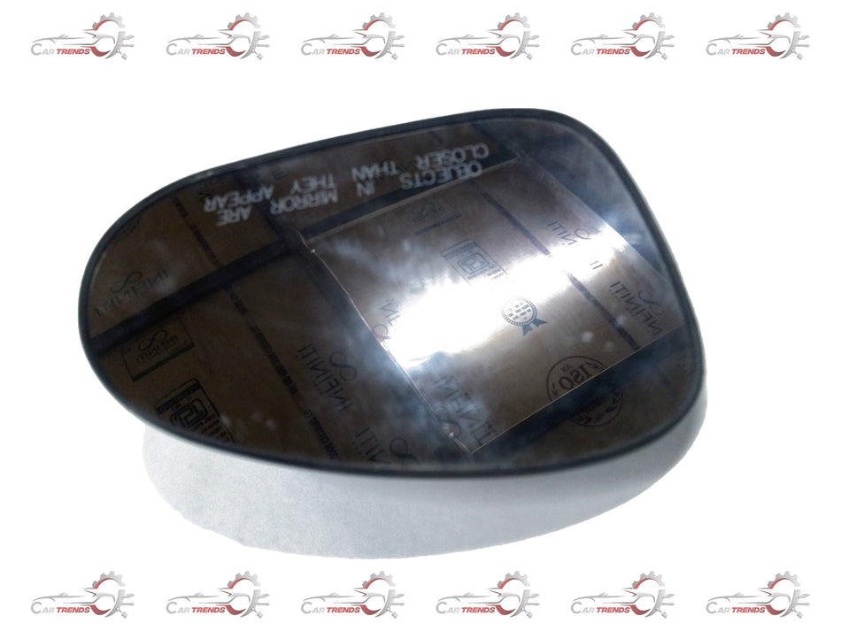 General Motors Chevrolet Spark right side mirror glass, replacement part with reflective surface and mounting frame.