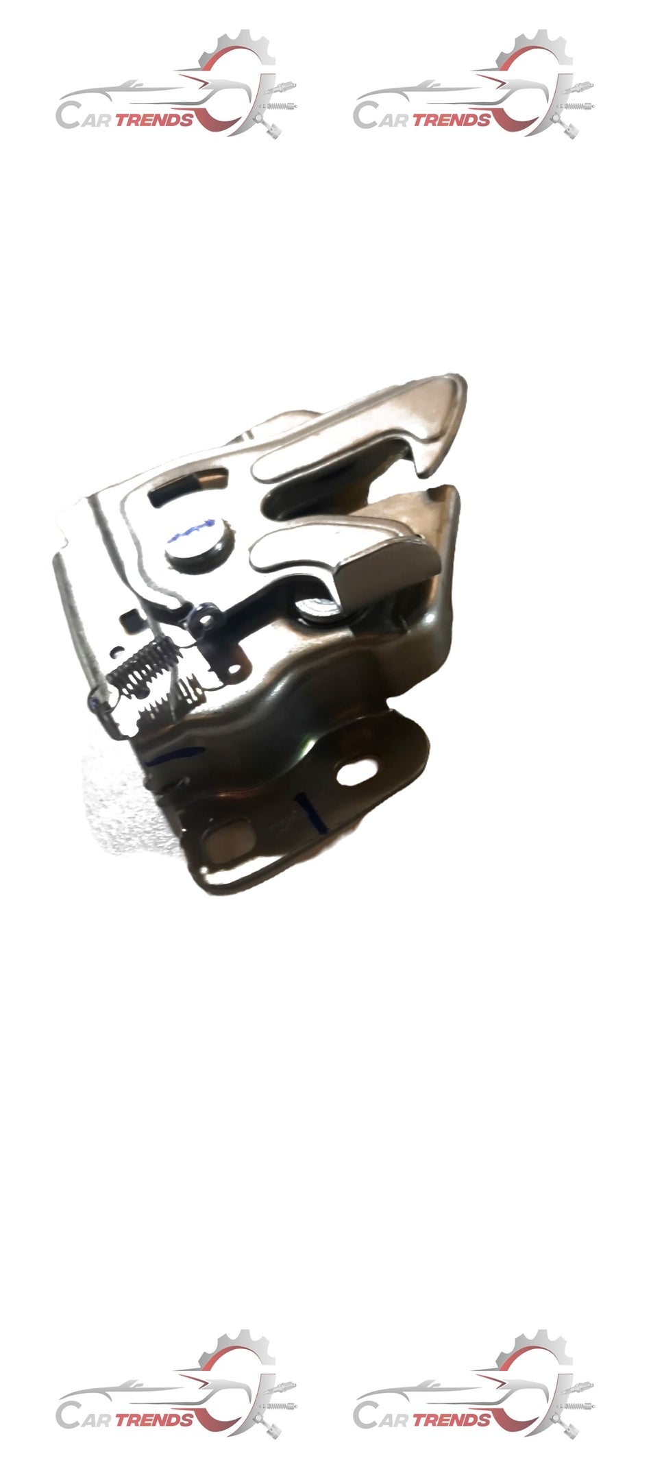 Maruti Suzuki LATCH COMPHOOD 82110M69R00, car part with detailed connectors and mounting points, in a well-lit workspace.