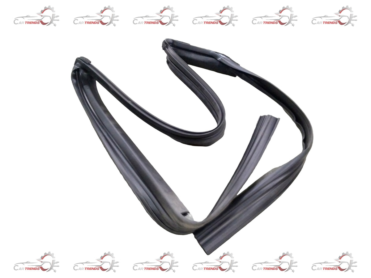 CarTrends Captiva rear left channel window spare part with visible mounting edges and black finish for vehicle window assembly.
