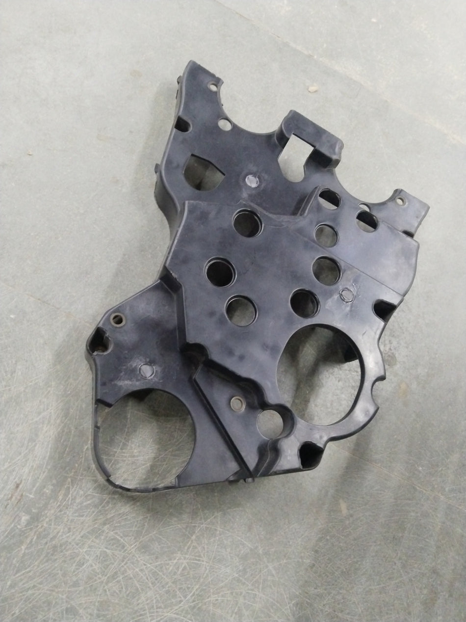 CarTrends Chevrolet Optra timing belt back plate, a spare automotive part, shown in the image with detailed surface features.