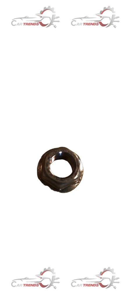 Maruti Celerio wheel nut by CarTrends, close-up view showing the threaded metal nut for vehicle wheel assembly.