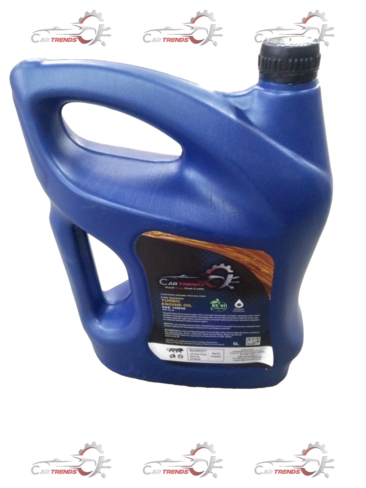 CARTRENDS Car Engine Oil | 15w40 5 ltrs Pack  | All Cars | All Variants | #CT003392 CT003392 - Back view