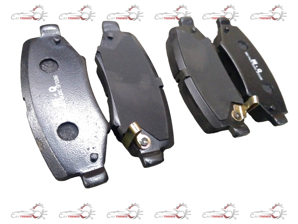 Rear brake pad for Tata HARRIER with ARIA / HEXA / SAFARI DICOR 2.2 by CarTrends, showing the brake pad and mounting surface.