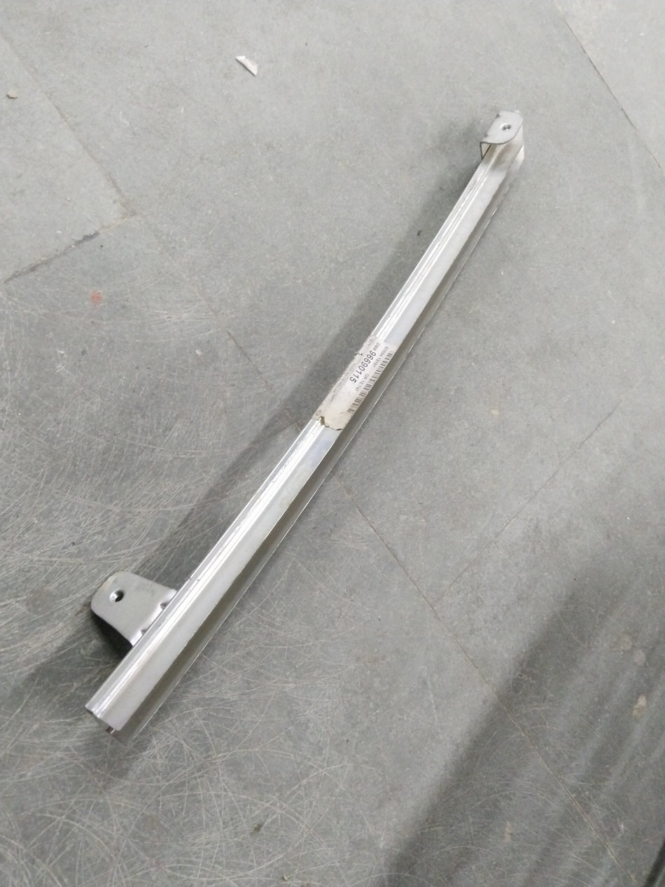 Rear side door window for Chevrolet/Beat, right-hand side, assembly by General Motors, showing the window glass and door frame.