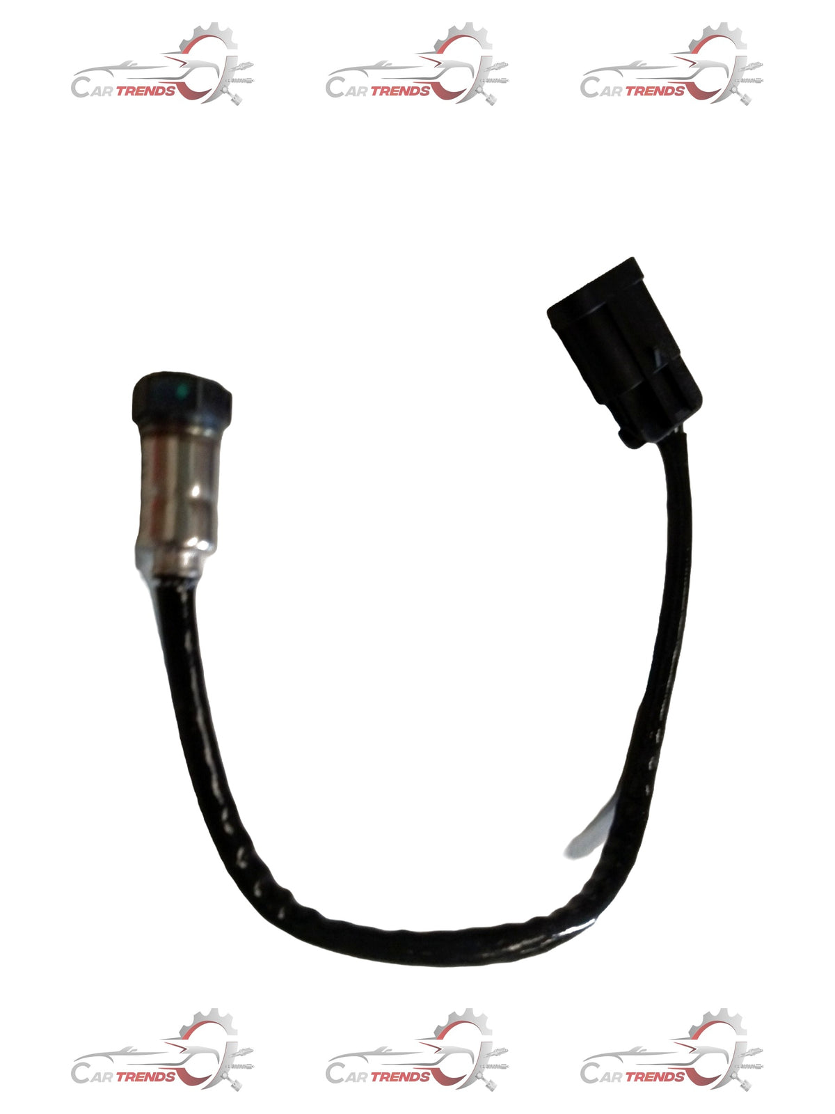 CarTrends oxygen sensor for Scorpio N Jeeto, close-up view showing metallic sensor component and wiring connection.