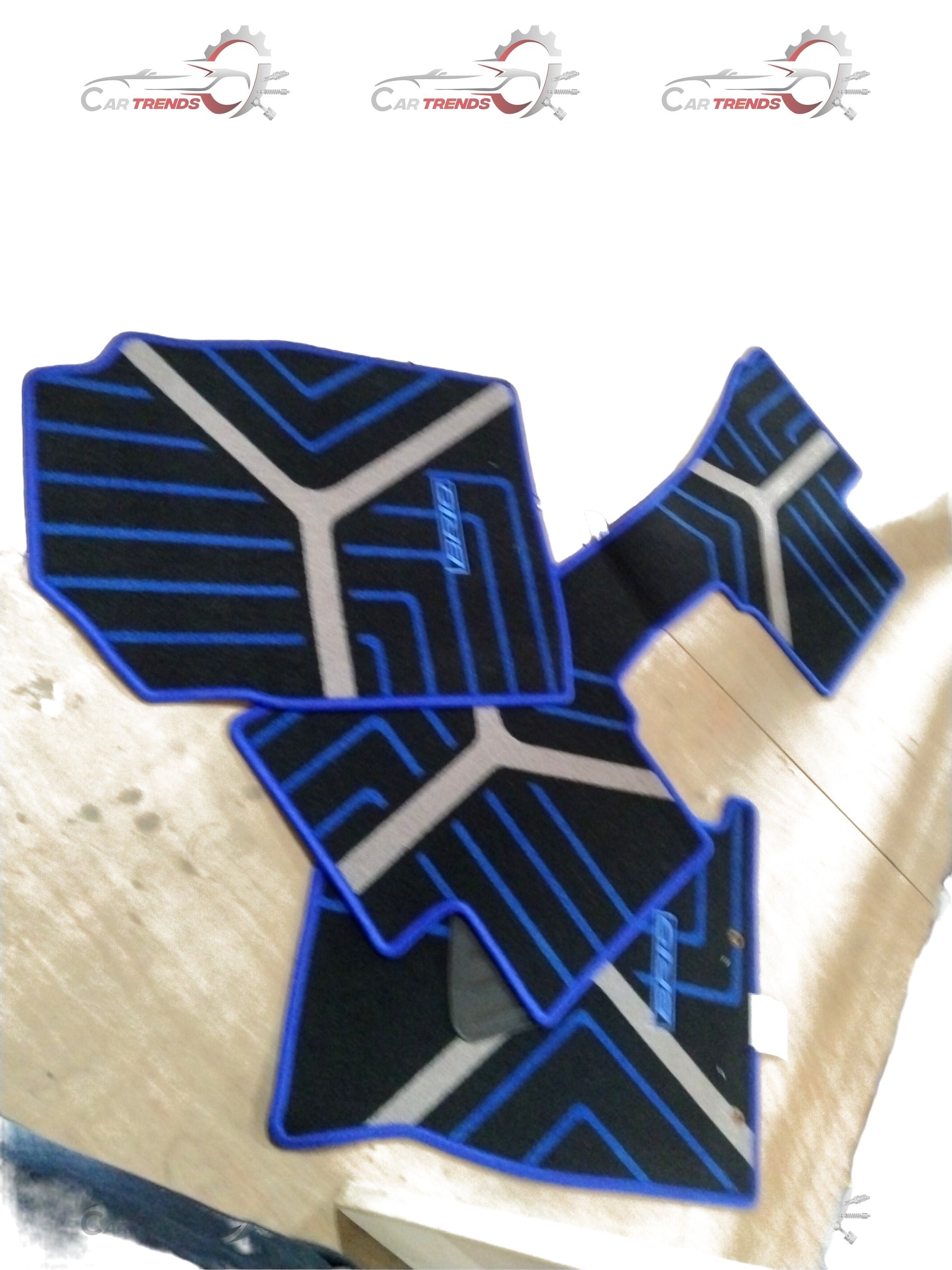 Blue Honda floor mat for City, Amaze, Elevate, and WR-V models, featuring a durable design and precise fit.