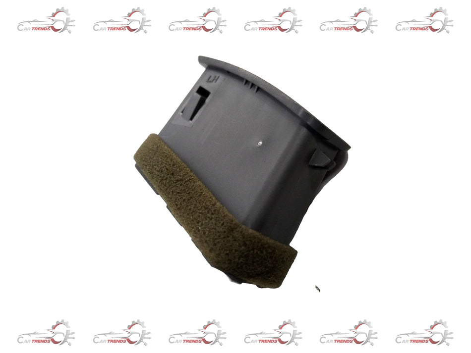 Chevrolet Optra left side grille defroster panel, General Motors part #J96615680, showing the black plastic grille with mounting points.