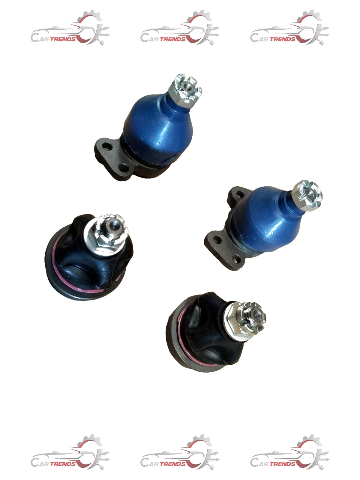 TATA Sumo ball joint set (4-in-1) for suspension, showing four new replacement ball joints in packaging.