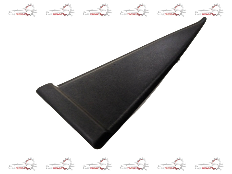 Rear door T-panel for Corsa, upper left side, in black, made by General Motors, shown on a vehicle.