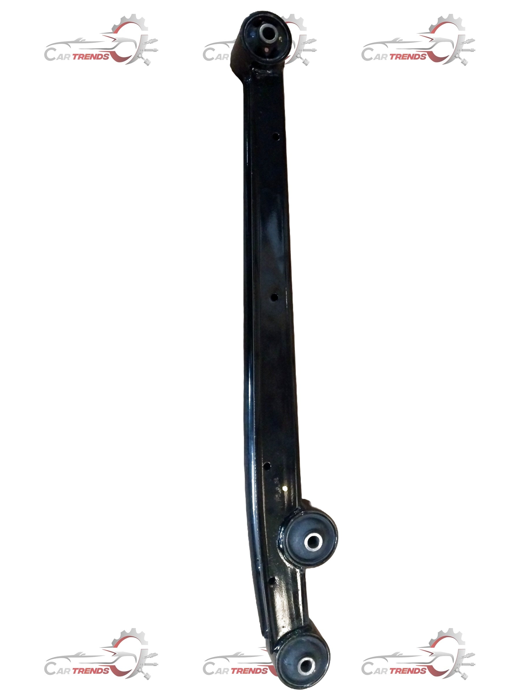 Maruti Suzuki rear right arm assembly trailing for Baleno vehicle, showing metal component with mounting points and connecting joints.