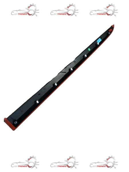 CarTrends I20 front left door moulding protective strip, spare part, showing the black plastic strip on a car door.