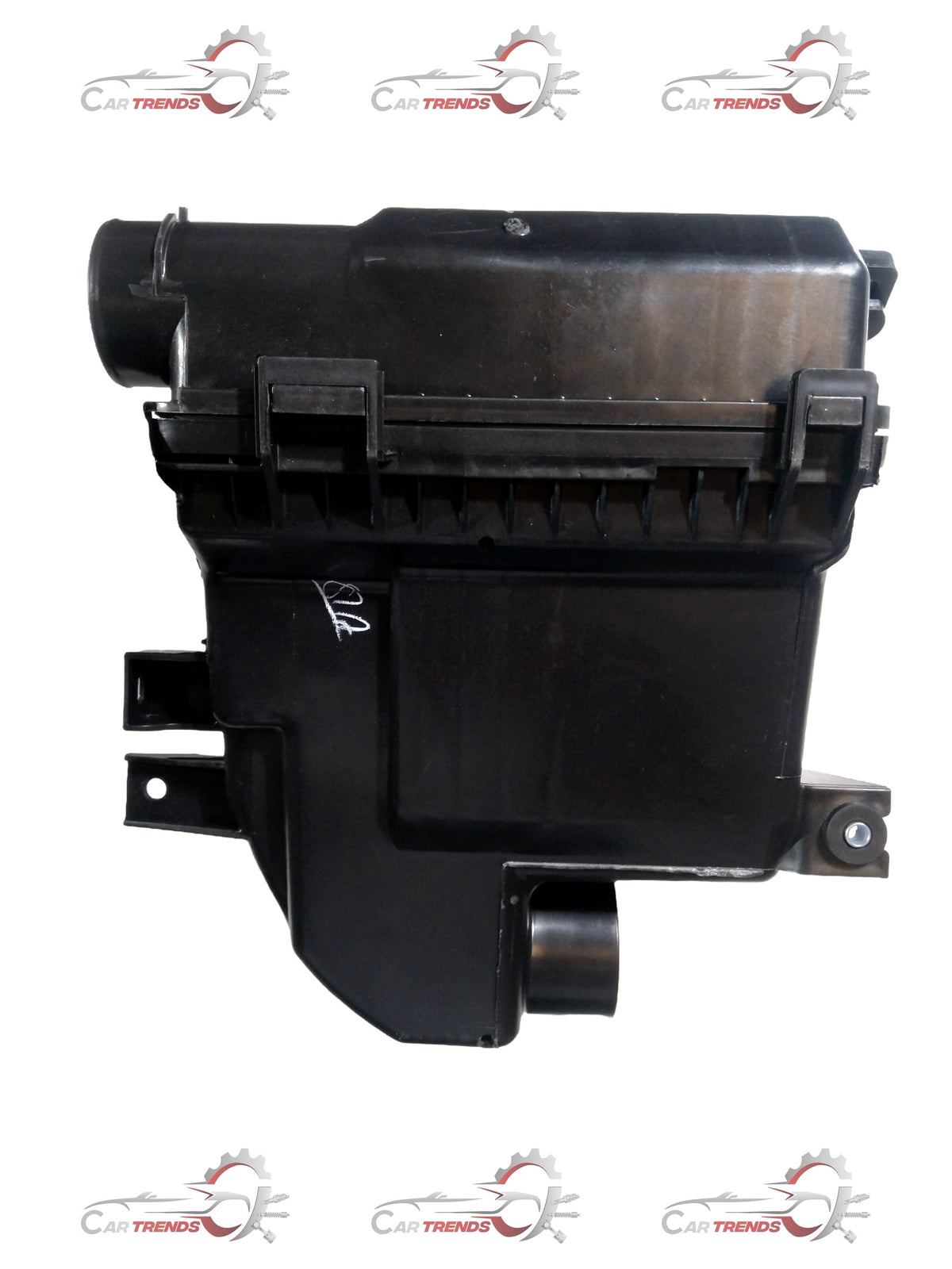 CarTrends air cleaner assembly for Maruti Swift 2nd Gen, Swift Dzire 2nd Gen, and Ertiga 1st Gen petrol engine, front view.