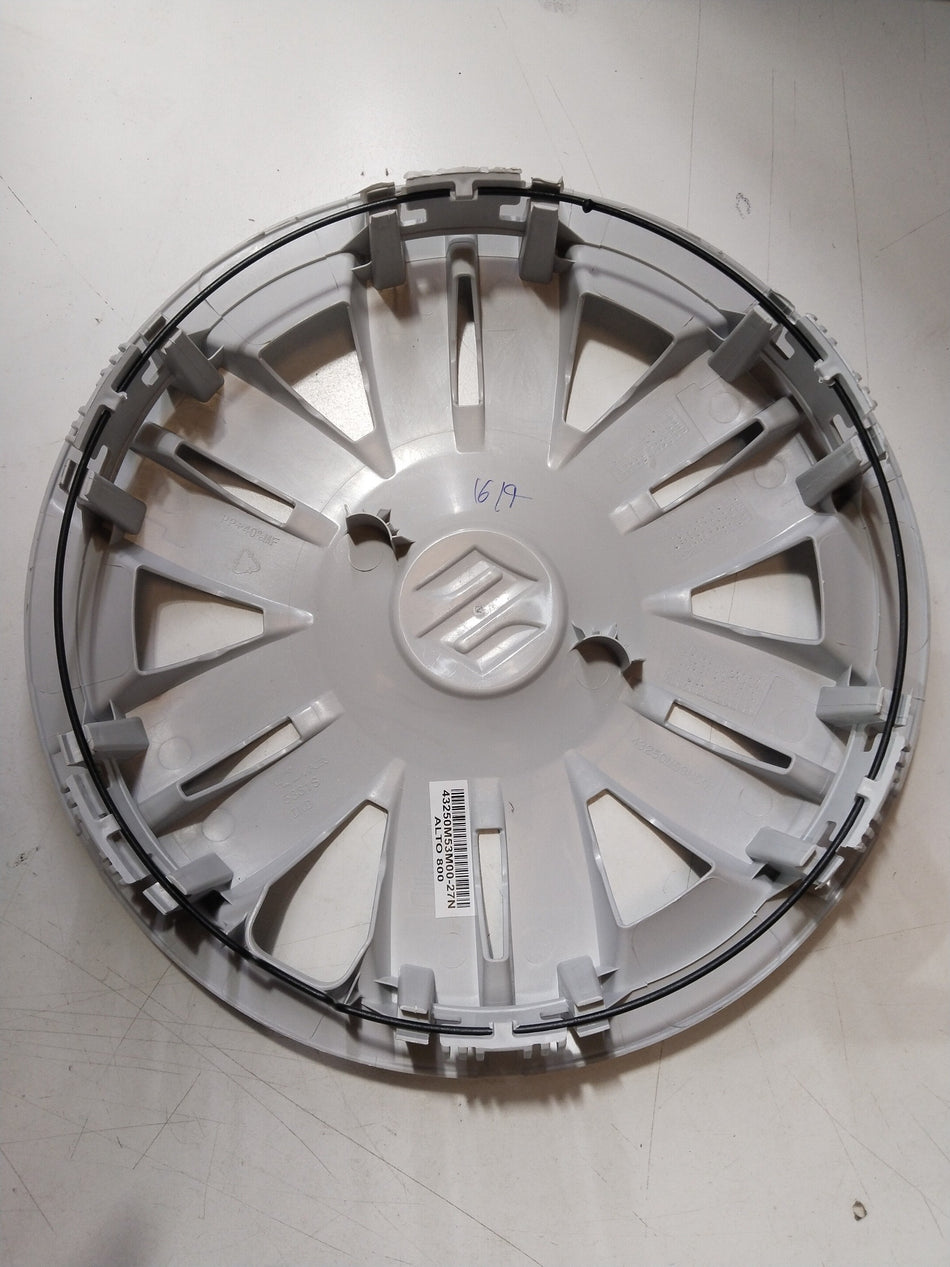 Maruti Suzuki Alto 800 silver wheel cover, model 27N, designed for car wheel protection and aesthetic enhancement.