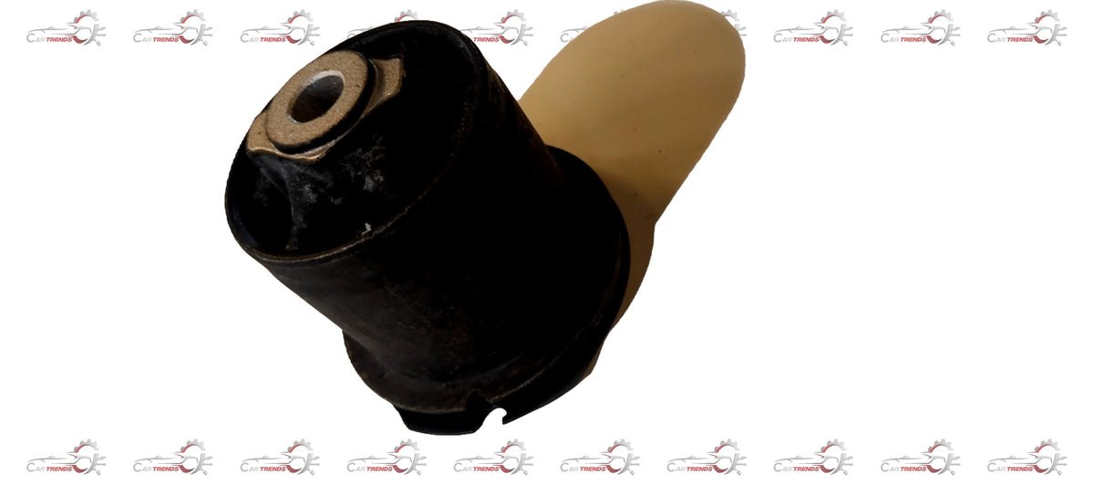 CarTrends trailing arm bush for I20 Active, close-up of black rubber and metal components in a spare parts image.