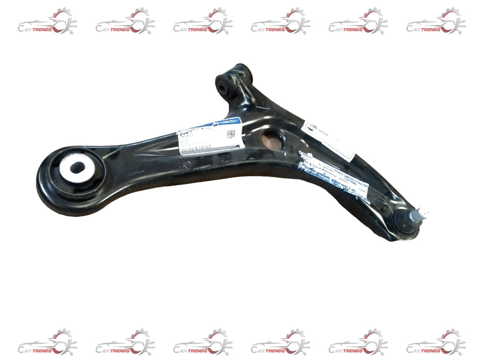 Front right lower arm for Ford vehicle, spare car parts by CarTrends, showcasing the metal component with mounting points.