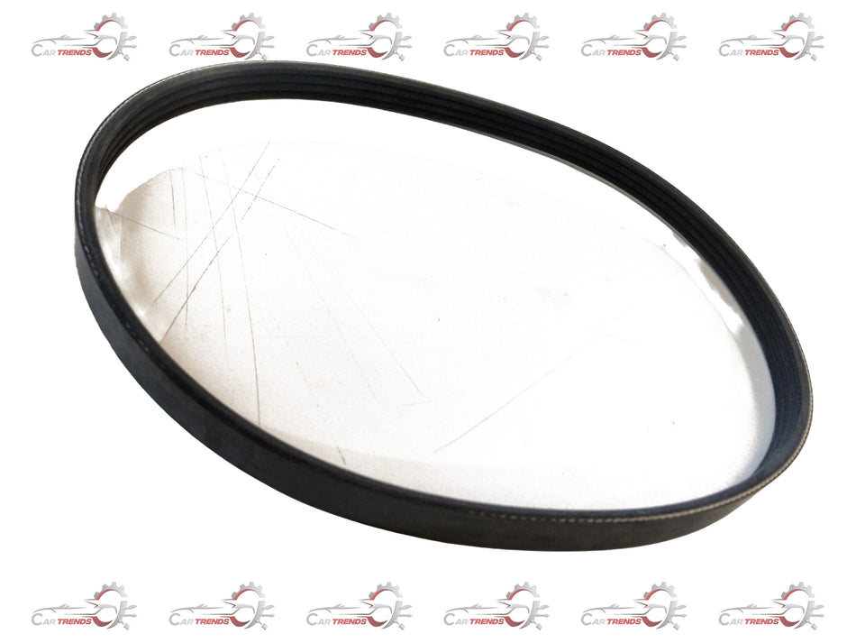 Maruti Suzuki fan belt Spresso new model, automotive engine accessory, black rubber belt with grooved surface for car engine parts.