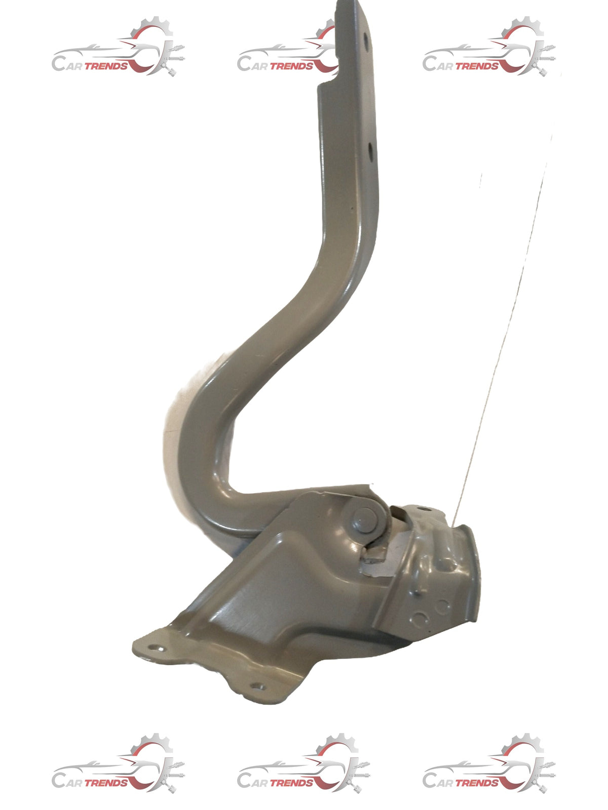 CarTrends Bonet Hinge Swift Dezire left side spare part, showing metal hinge with mounting points for car bonnet.