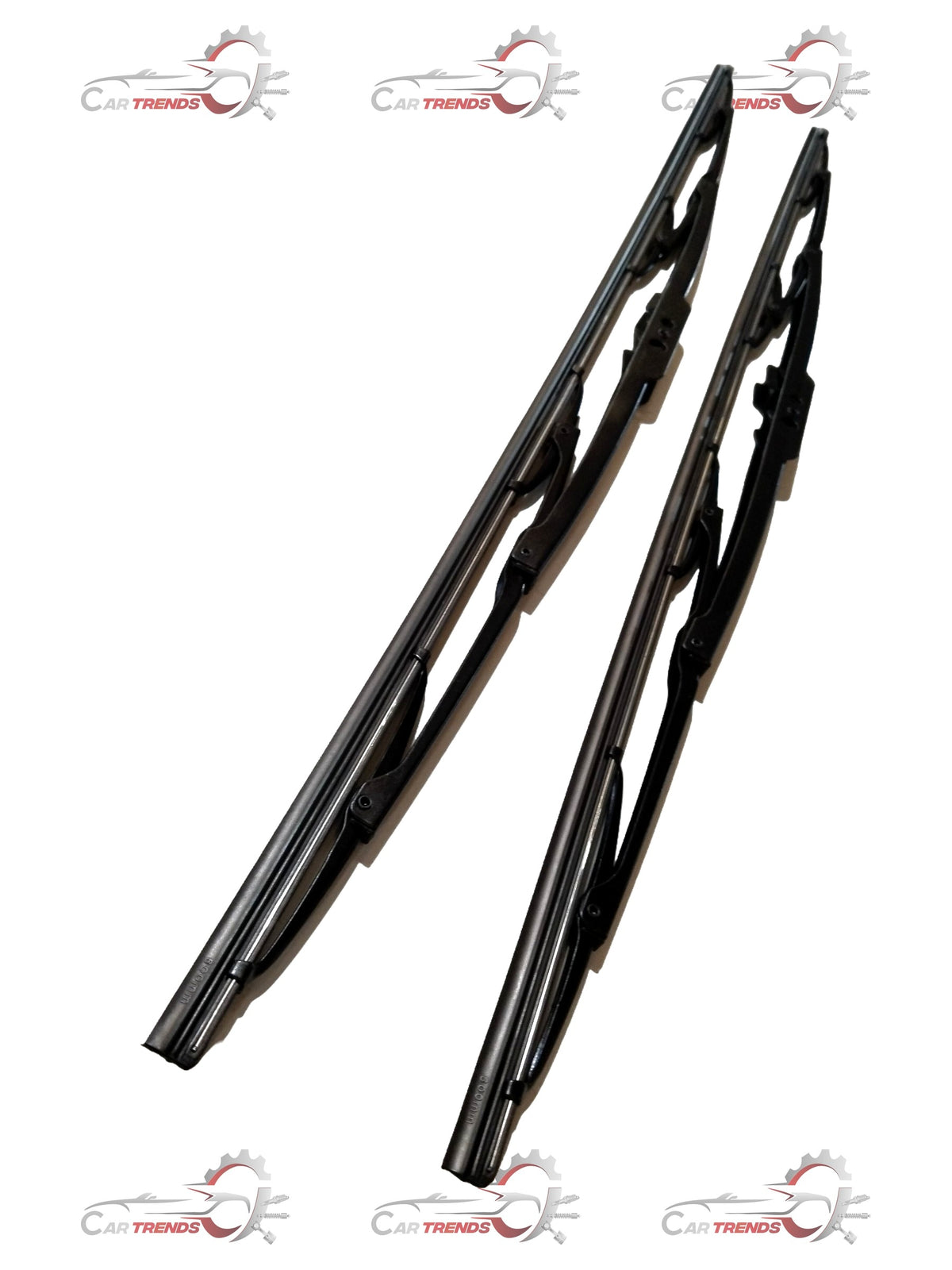 CartTrends 24-inch wiper blade for all cars, showing a close-up of the black rubber blade and metal frame.