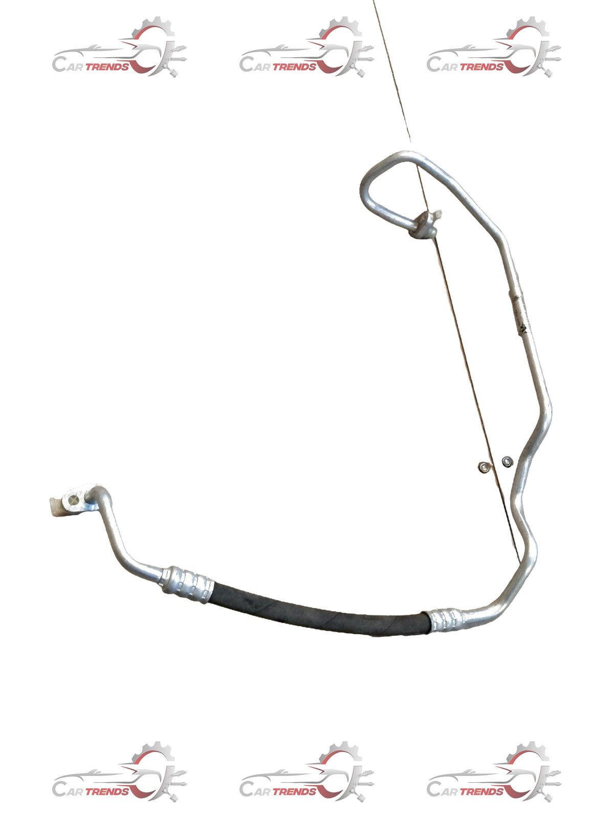 CarTrends Renault extension condenser pipe, part #924400143R, showing a close-up of the metal pipe component for vehicle cooling system.