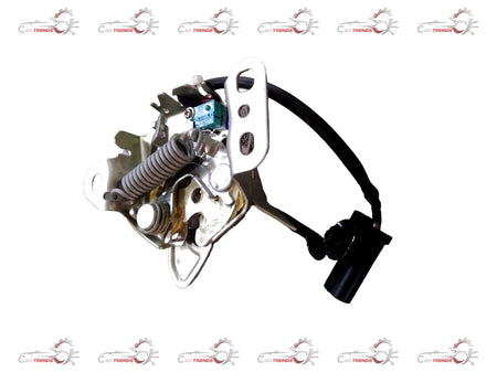 CarTrends hood latch for Baleno 3rd Gen and Fronx petrol/CNG models, showing the metal latch component and mounting points.