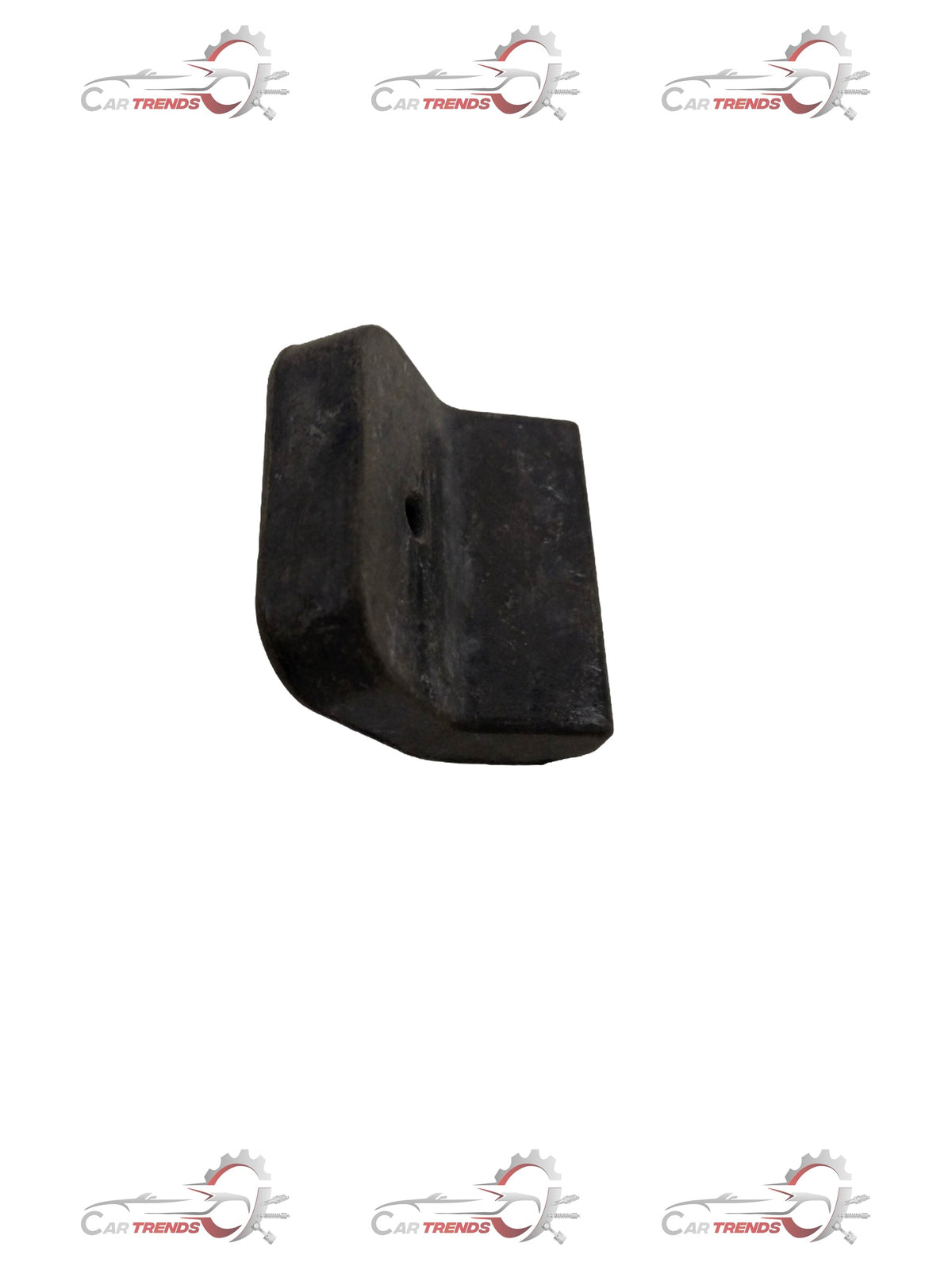 Chevrolet bumper hood stop by General Motors, showing a close-up of the black rubber bumper part attached to the vehicle's hood.