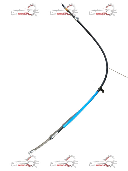 Mahindra Scorpio parking brake cable assembly for left rear, part #0605BAB02691N, showing the cable and connectors.