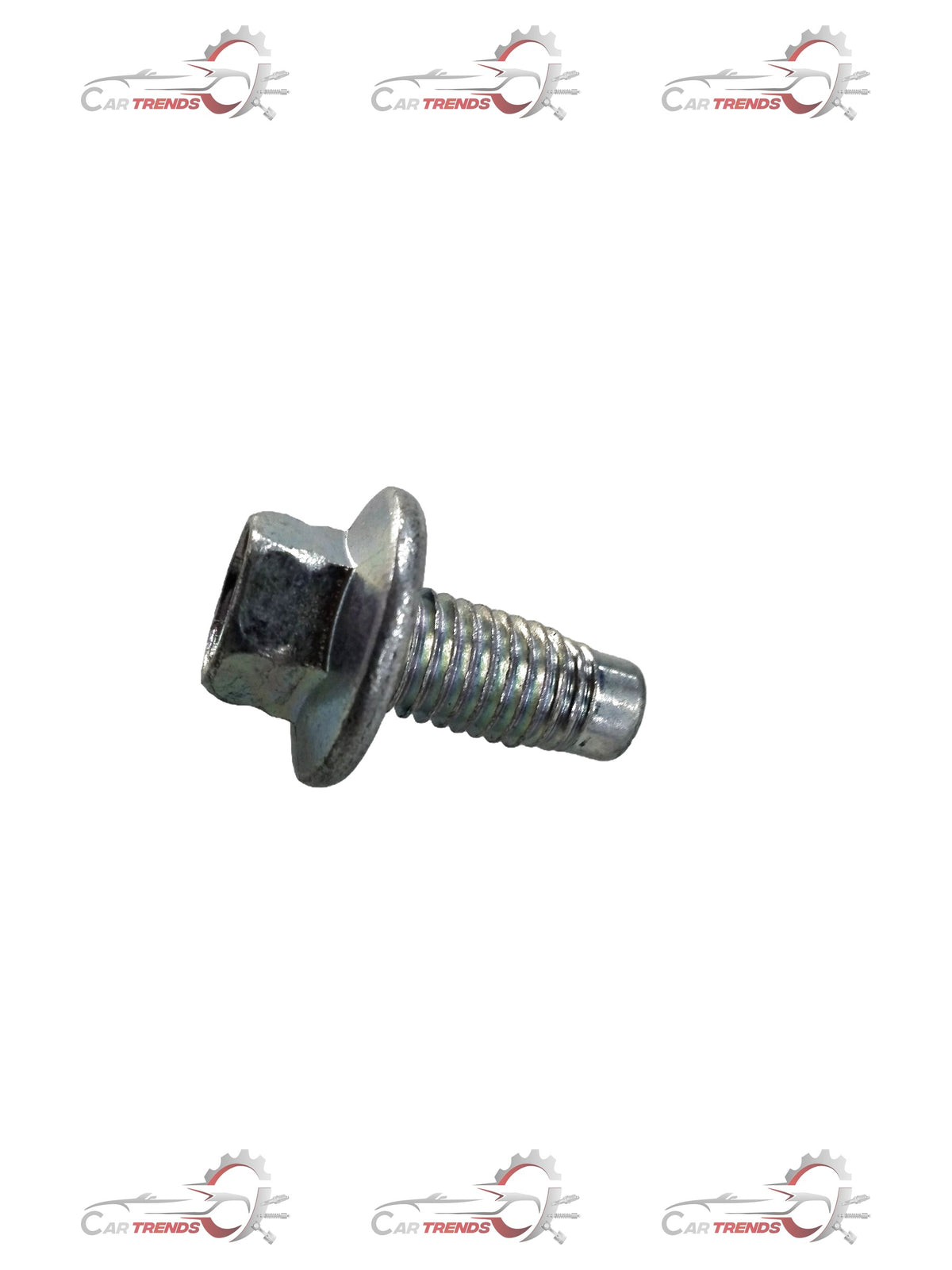 General Motors Chevrolet Beat oil pan drain plug assembly showing the metal threaded plug with rubber gasket for oil drainage.