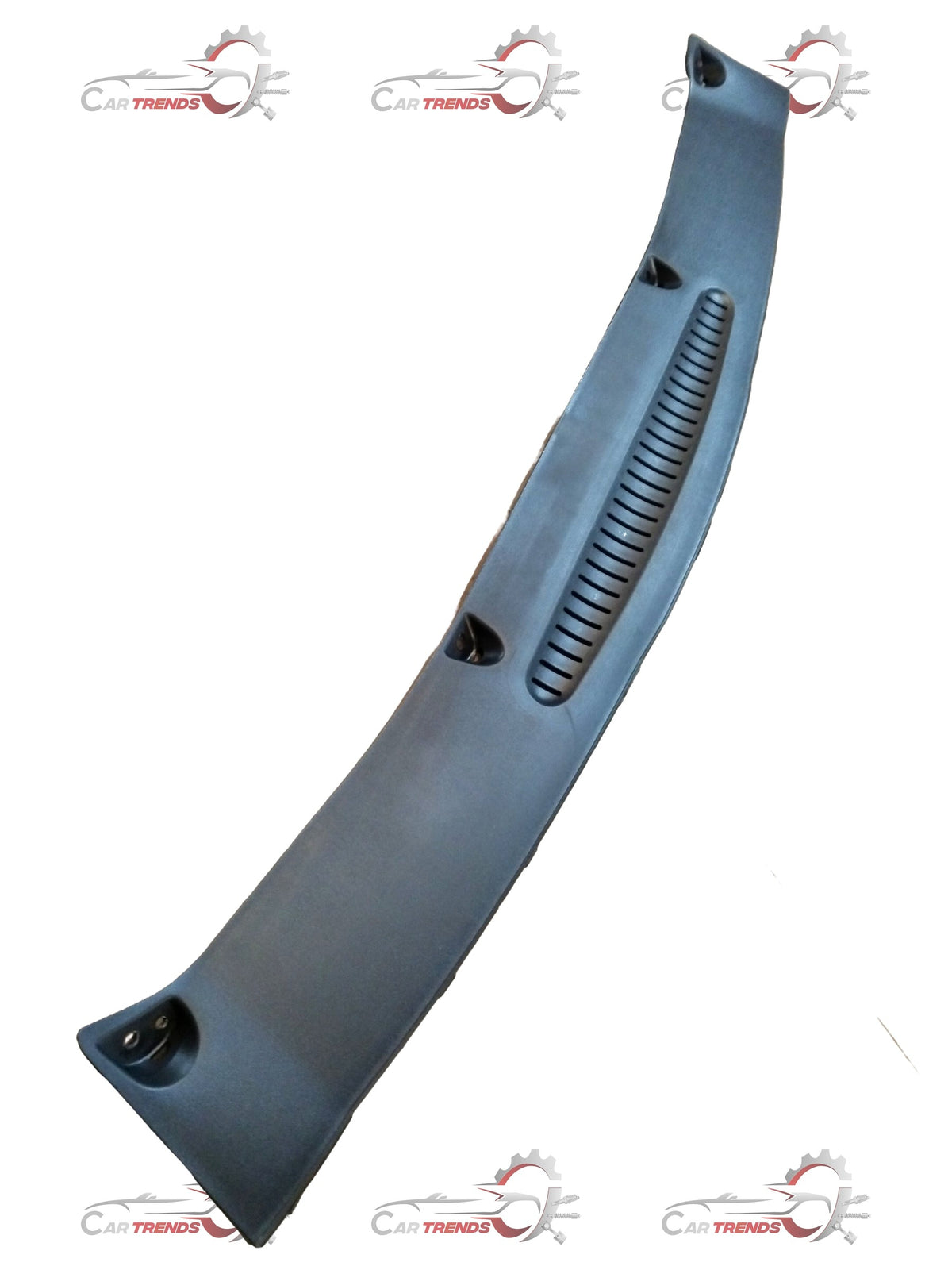 Hyundai i20 upper radiator grille cover, spare part by CarTrends, showing the black plastic grille with Hyundai badge area.
