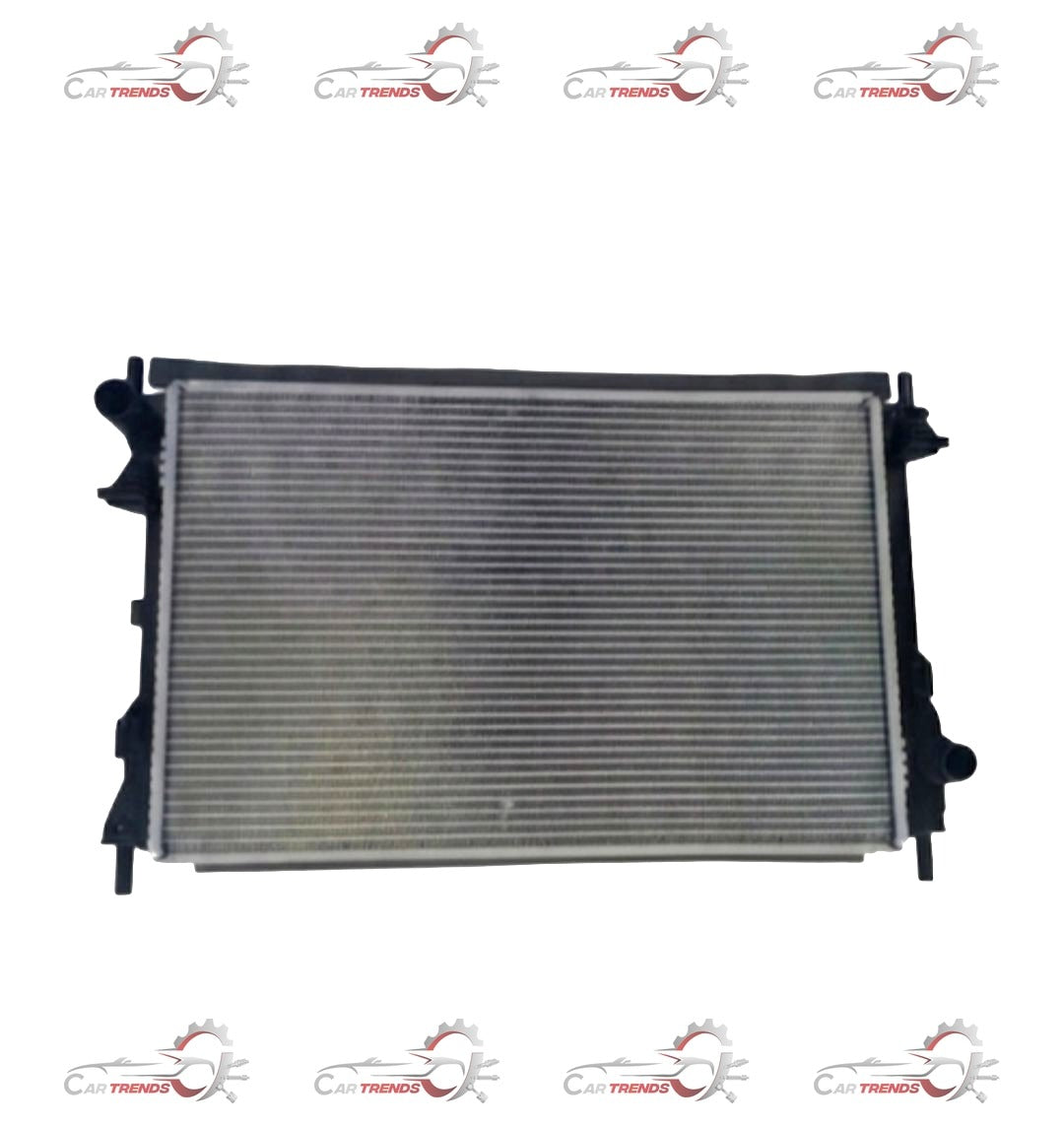 CarTrends Ford Sigma radiator spare part, showing the metal core and fittings for cooling system replacement.