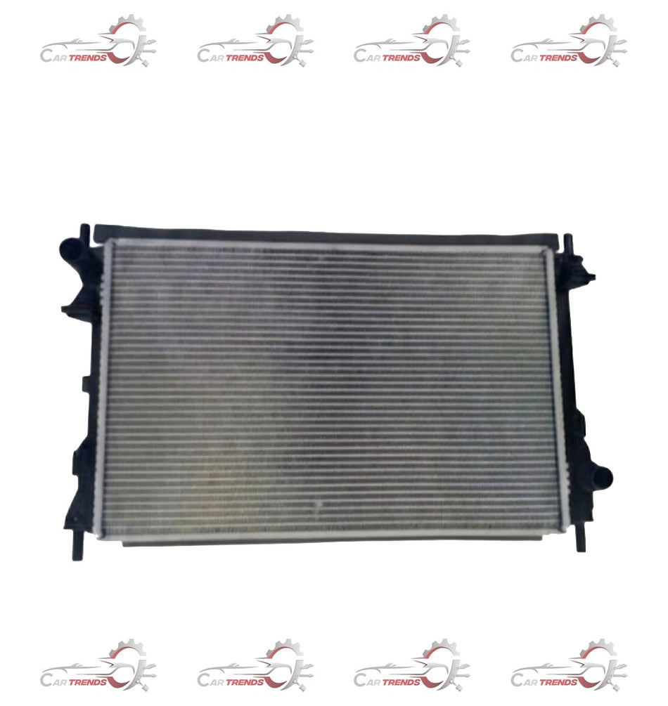 CarTrends Ford Sigma radiator spare part, showing the metal core and fittings for cooling system replacement.