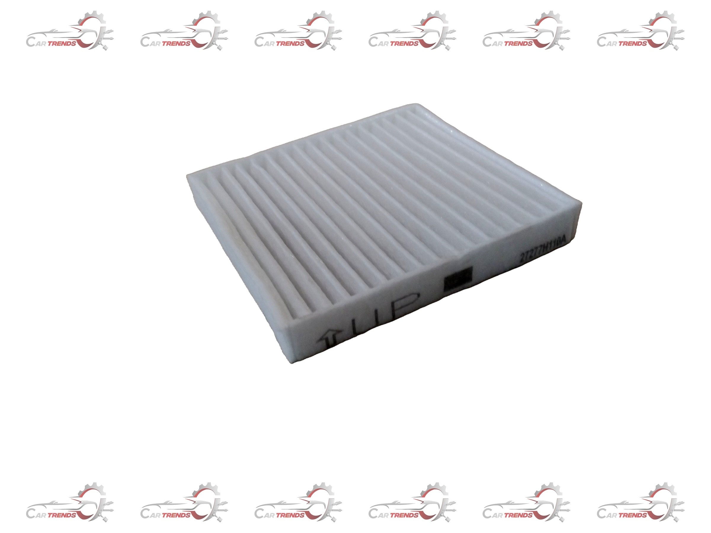 Maruti Suzuki cabin air filter 95860M81RB0, close-up of the black rectangular filter element for vehicle air filtration