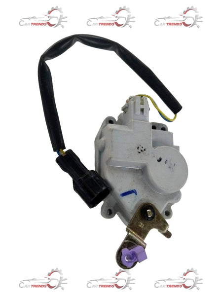 Rear left door lock actuator for Chevrolet Tavera, manufactured by General Motors, shown in the image.