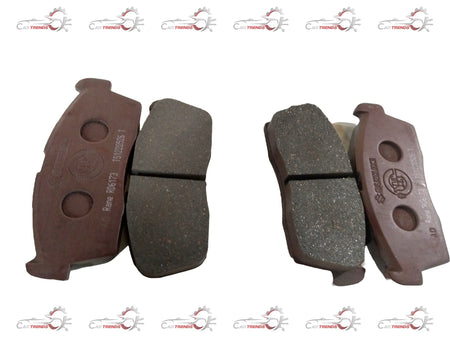 CarTrends Maruti Alto brake pad spare part, showing the metal backing and friction surface for Alto 55210M79G10.