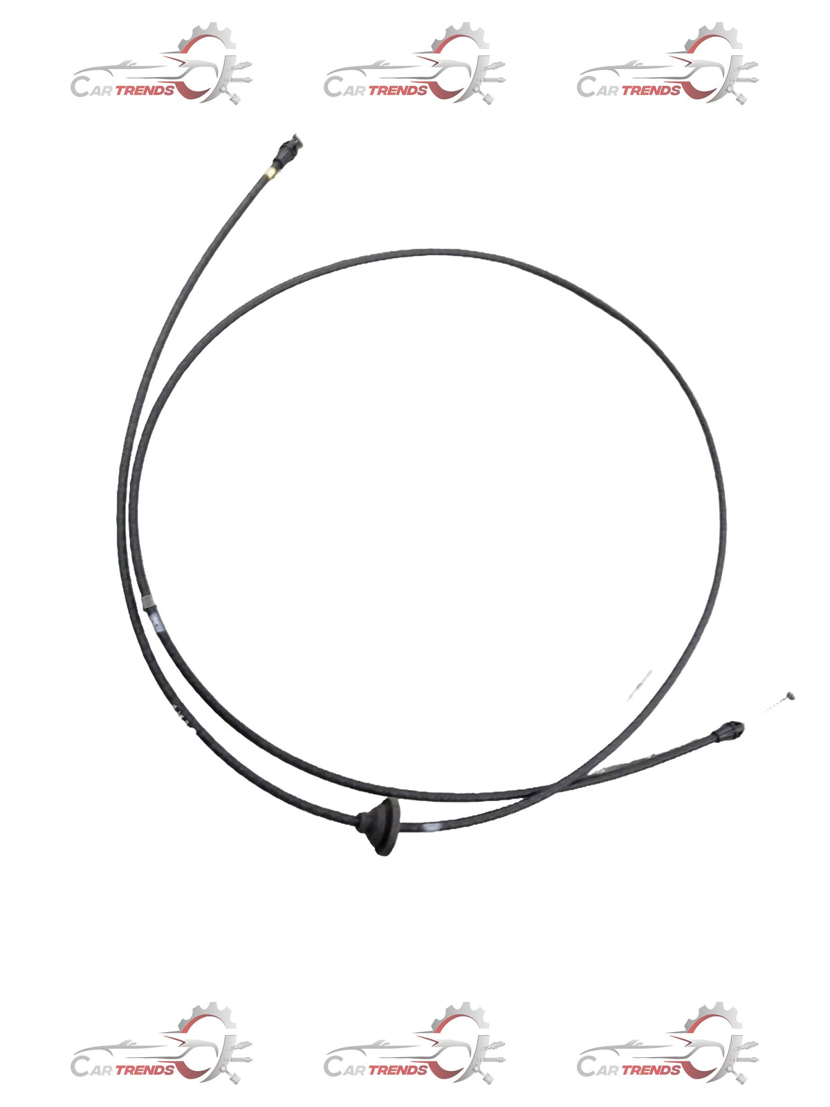 CarTrends Chevrolet Captiva hood primary latch release cable assembly, showing the black cable with connector end and latch mechanism.