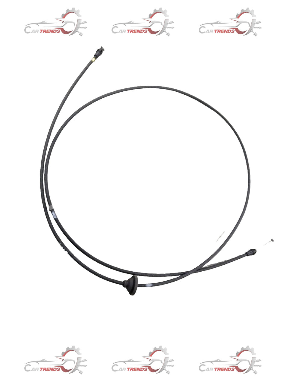 CarTrends Chevrolet Captiva hood primary latch release cable assembly, showing the black cable with connector end and latch mechanism.